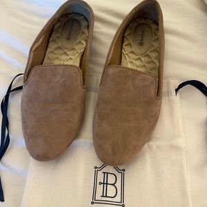 Birdies Tan Suede Loafers Flats